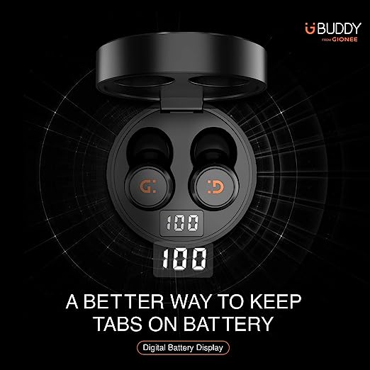 (Renewed) GIONEE Atom Ear Buds Truly Wireless Bluetooth In Ear Headset with Mic (Black) (Renewed) GIONEE Atom Ear Buds Truly Wireless Bluetooth In Ear Headset with Mic (Black)